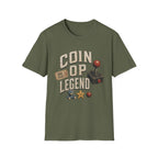 Coin Op Legend Retro Arcade T-Shirt - Vintage Joystick Tee