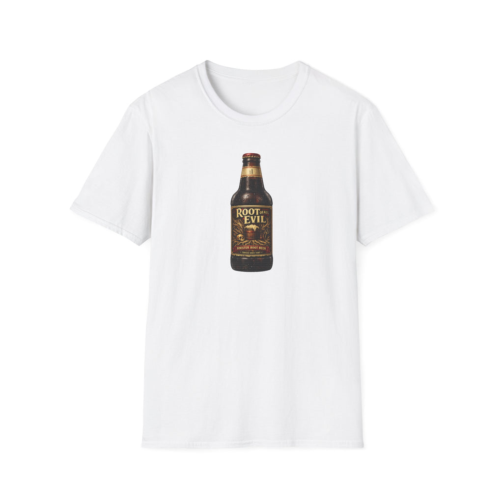 Root of All Evil Vintage Root Beer Bottle T-Shirt
