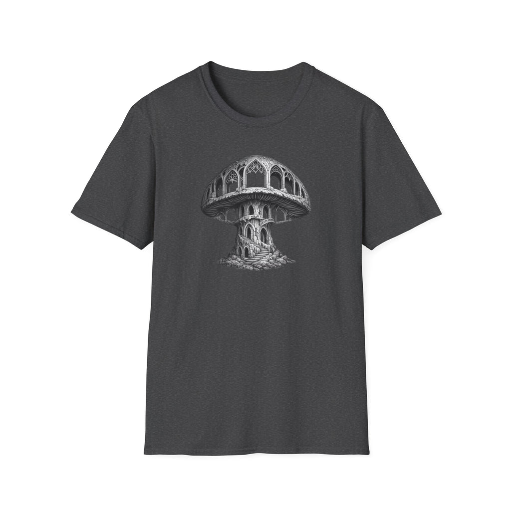 Mushroom Cathedral T‑Shirt — Mystical Fungal Fantasy Tee