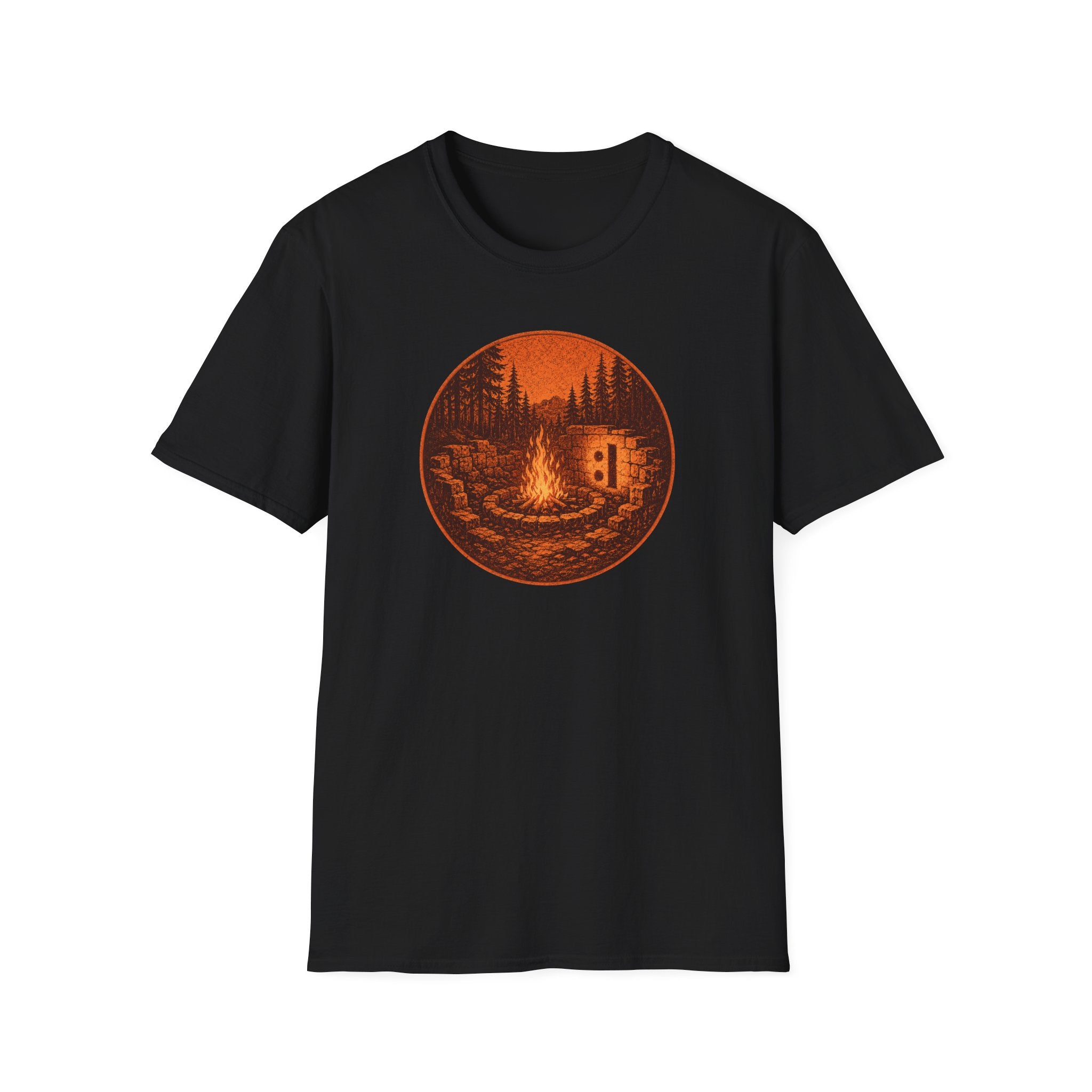 Campfire Ruins T-Shirt — Retro :| Shadow Bonfire Graphic