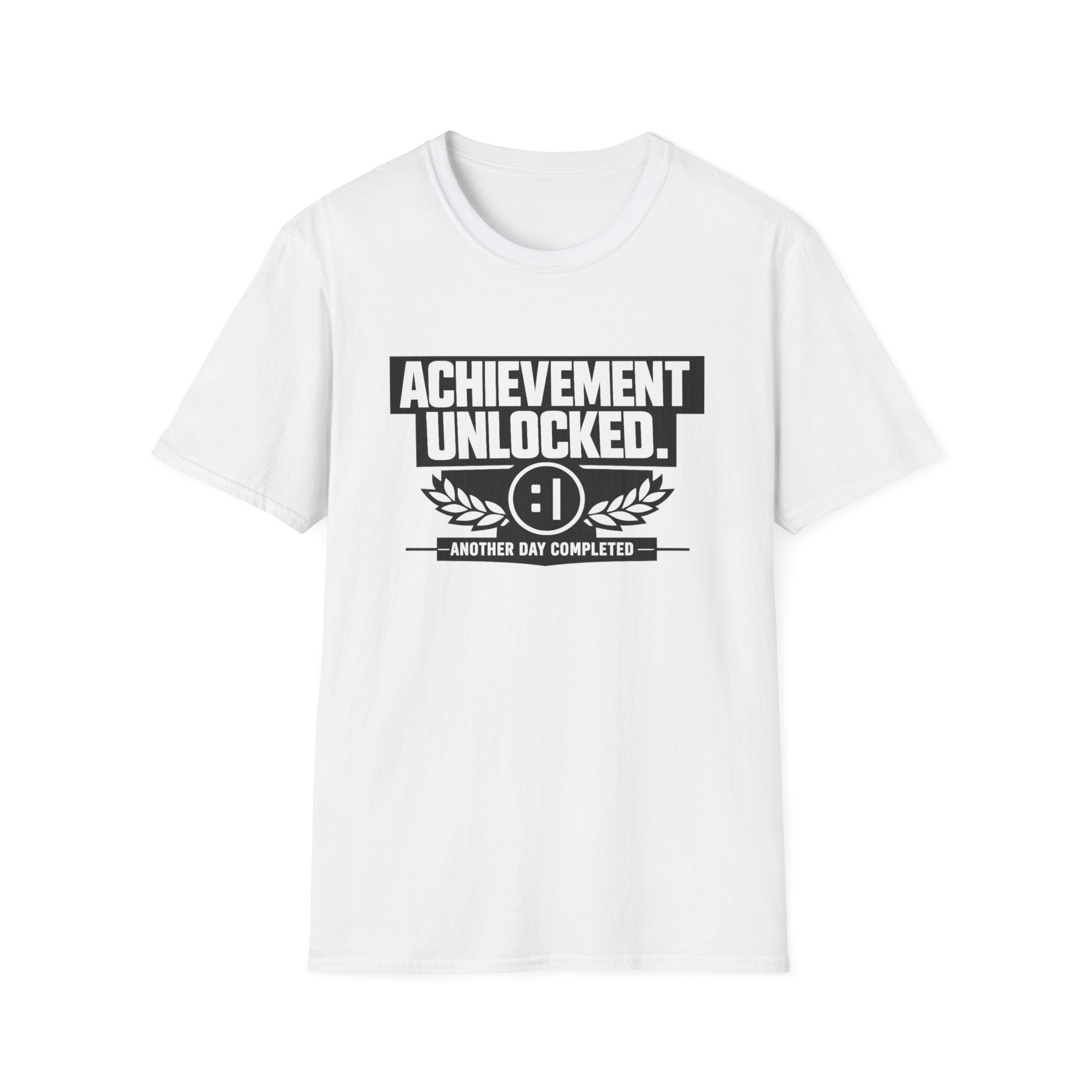 Achievement Unlocked T-Shirt - Gamer Victory Graphic Tee