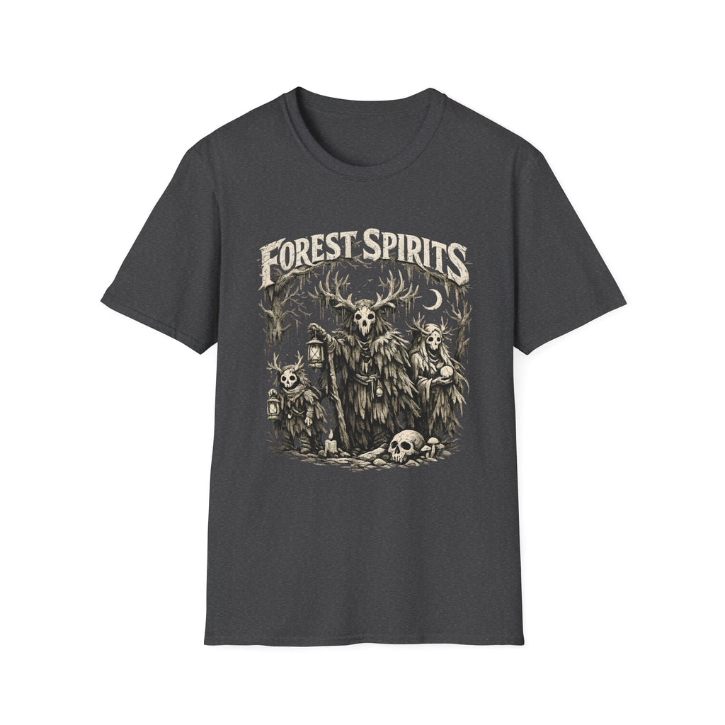Forest Spirits T-Shirt - Cryptid Woodland Skull Graphic Tee