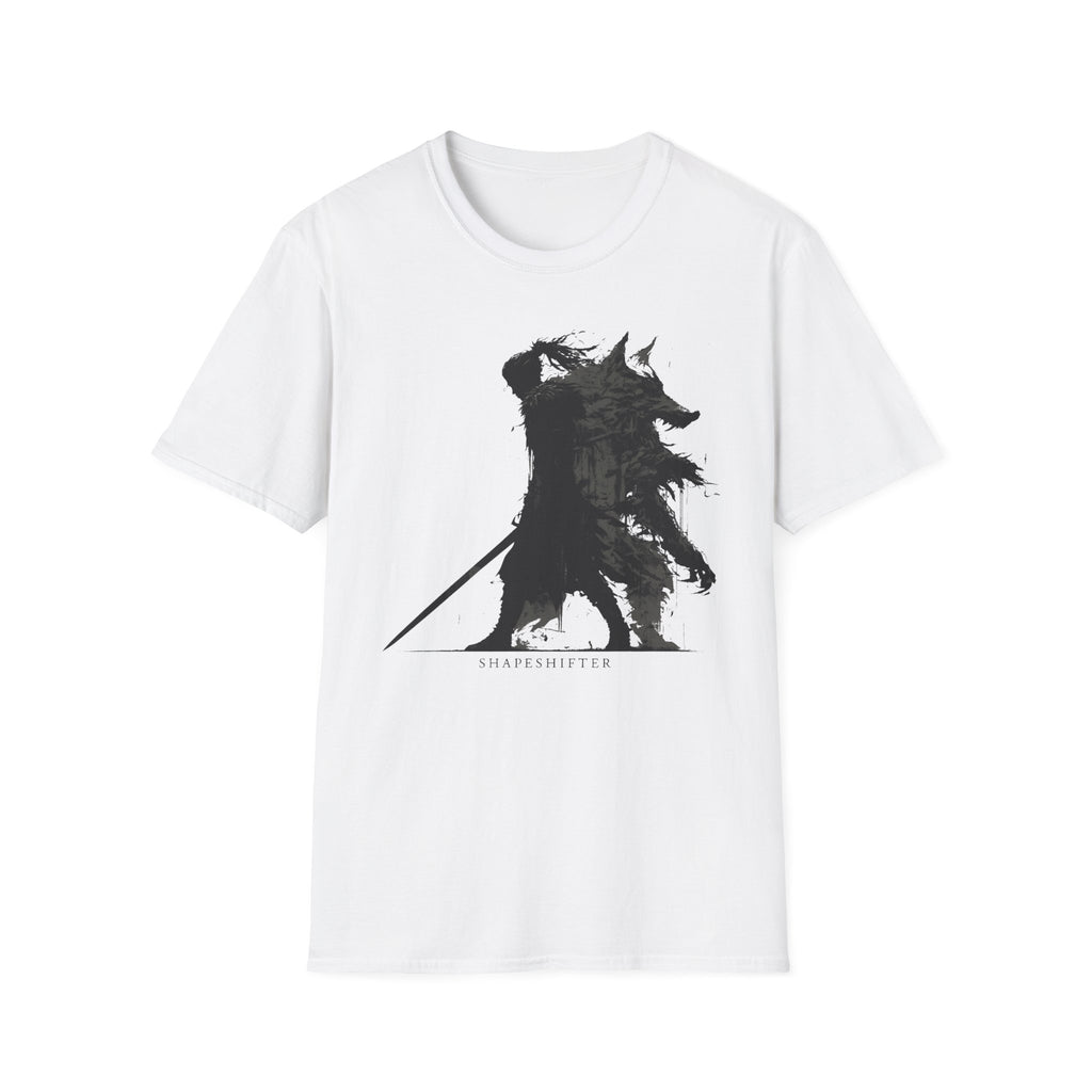 Shape Shifter Silhouette T-Shirt - Dark Ink Wolf Wilderness Graphic Tee
