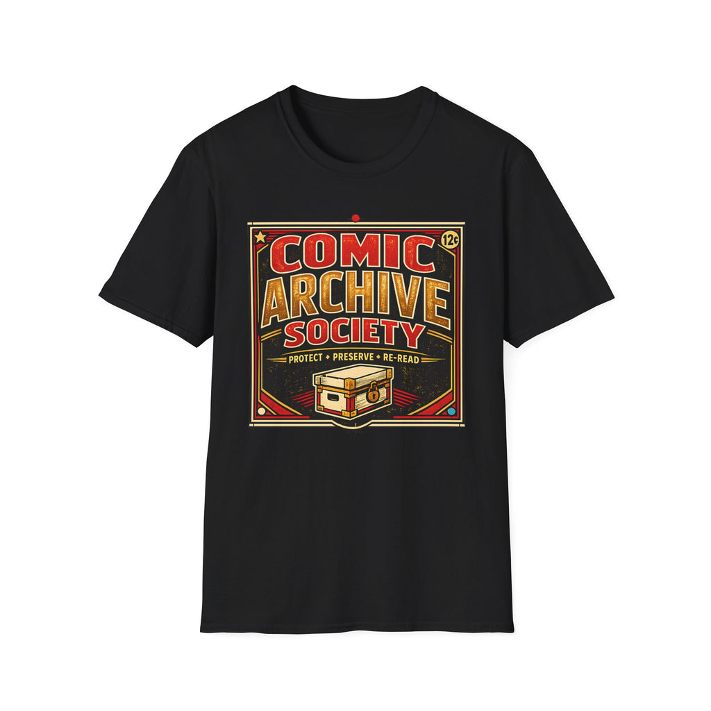 Comic Archive Society T-Shirt - Vintage Comic Book Collector Tee