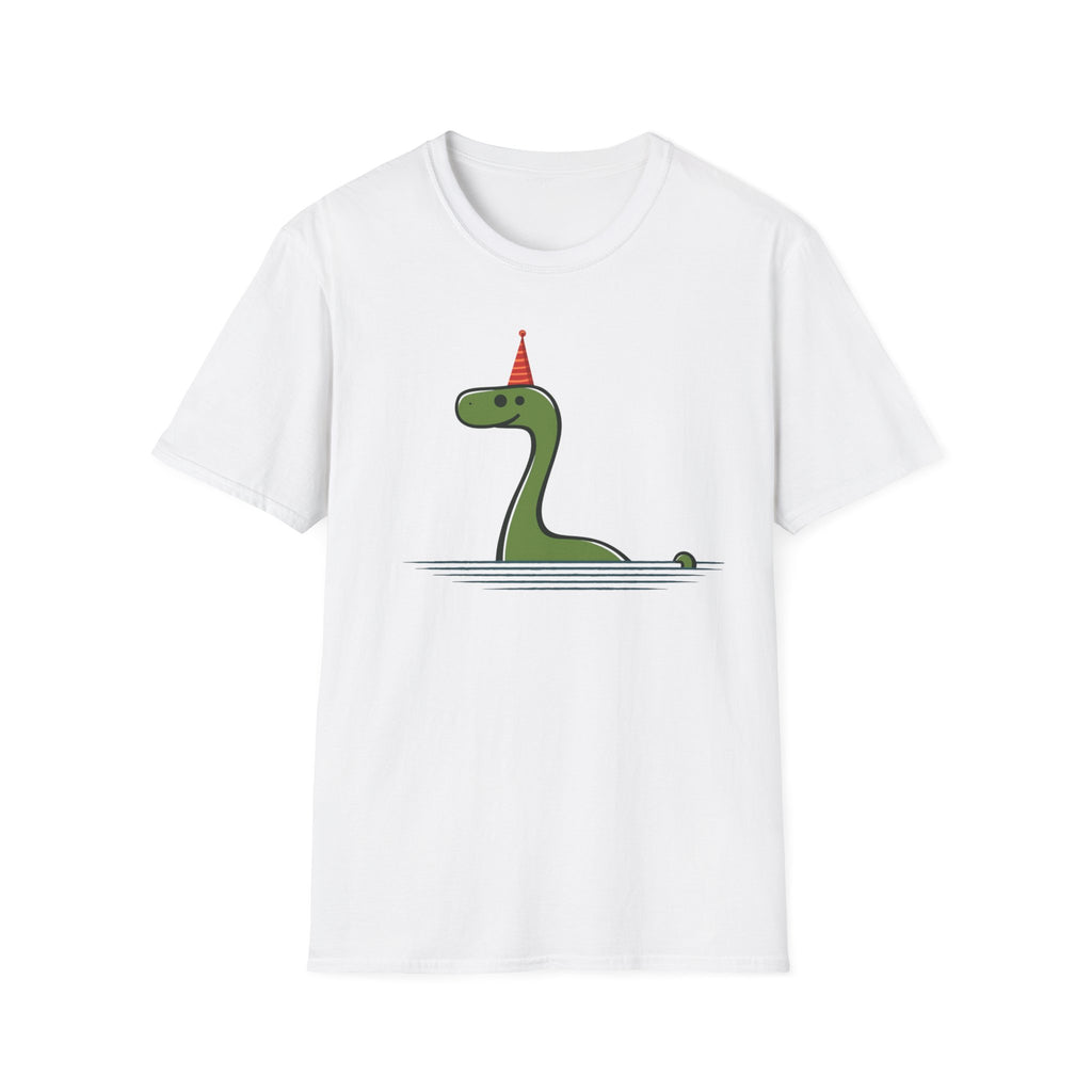 Party Nessie T-Shirt - Cute Loch Monster with Birthday Hat