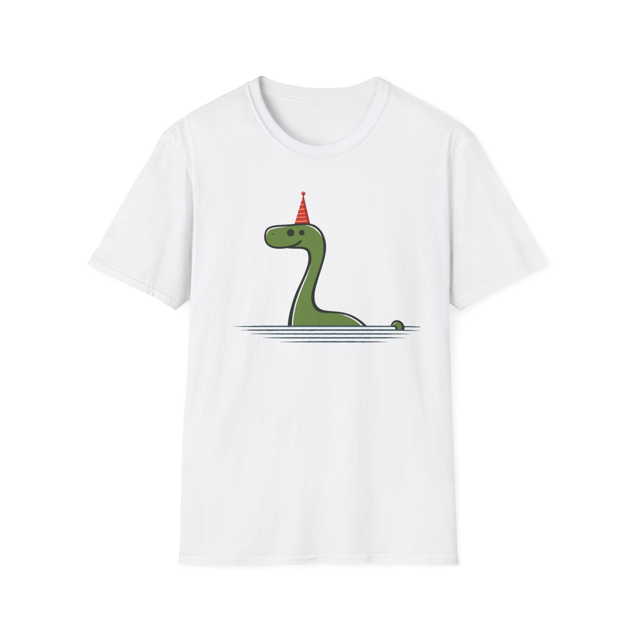 Party Nessie T-Shirt - Cute Loch Monster with Birthday Hat