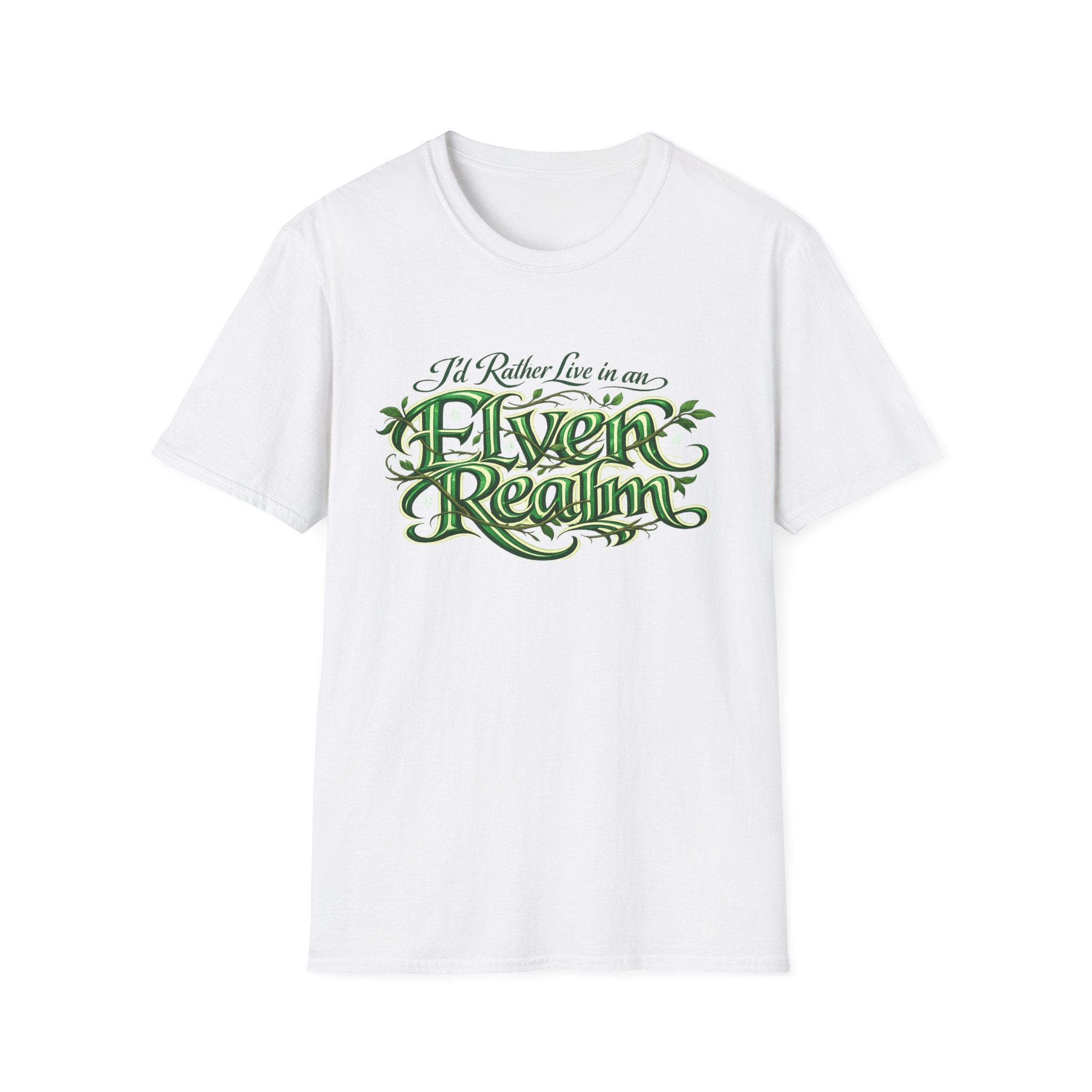 I'd Rather Live in an Elven Realm Fantasy Graphic Tee