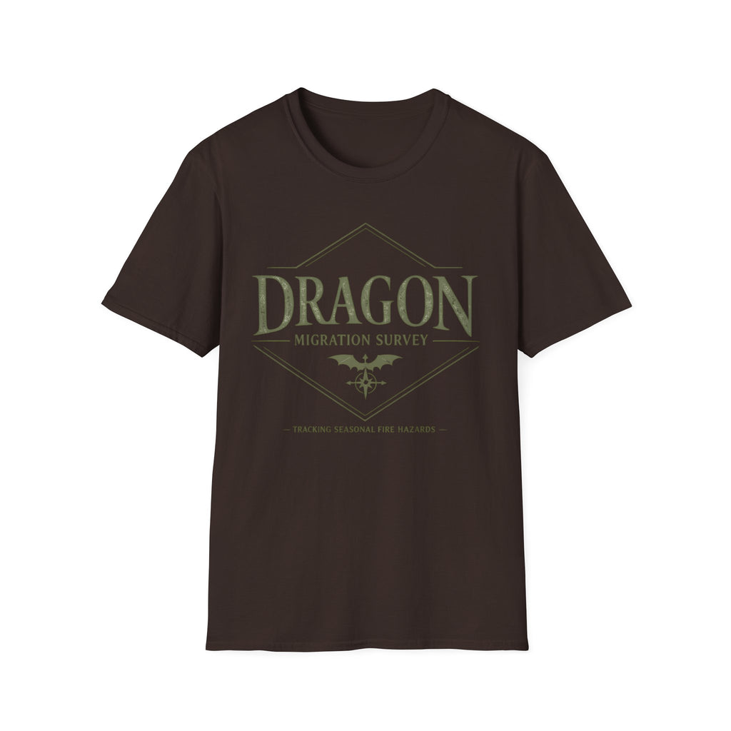 Dragon Migration Survey T-Shirt — Fantasy Nature Exploration Tee
