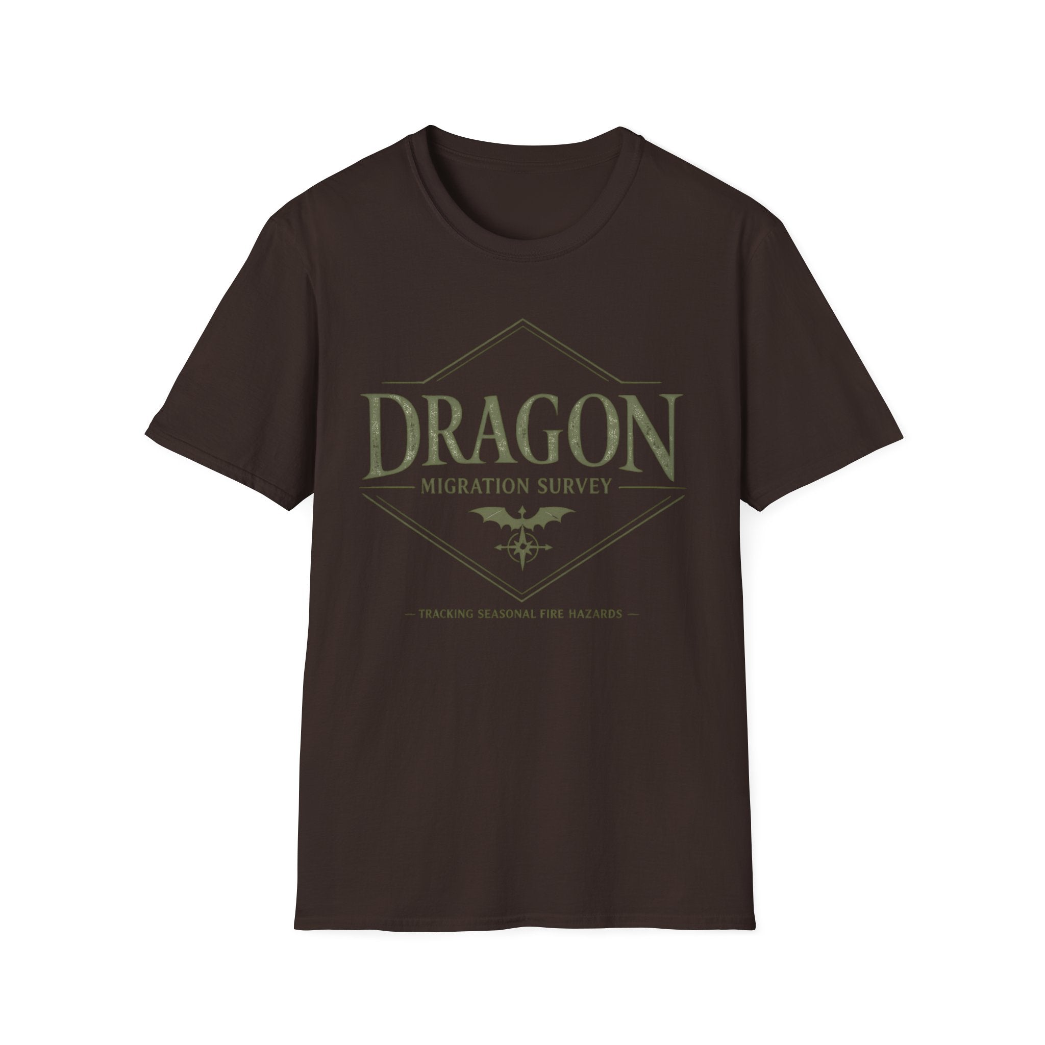 Dragon Migration Survey T-Shirt — Fantasy Nature Exploration Tee