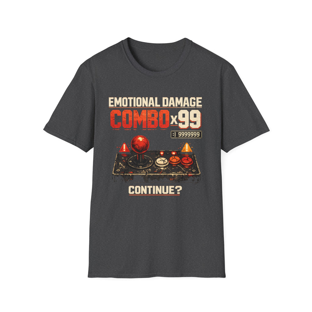 Emotional Damage Combo x99 Retro Arcade Gamer T-Shirt