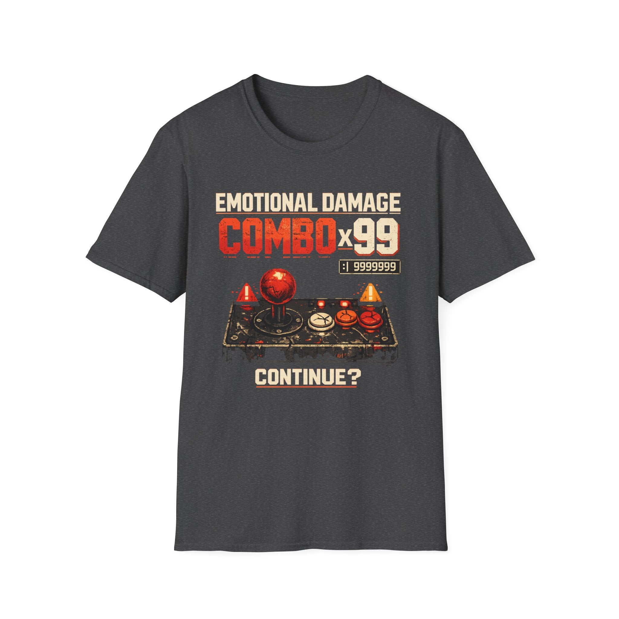 Emotional Damage Combo x99 Retro Arcade Gamer T-Shirt