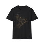 Rising Eagle Graphic T‑Shirt — Vintage Bronze Bird Tee