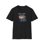 End of Shift T-Shirt — Retro Sunset Worker Graphic Tee