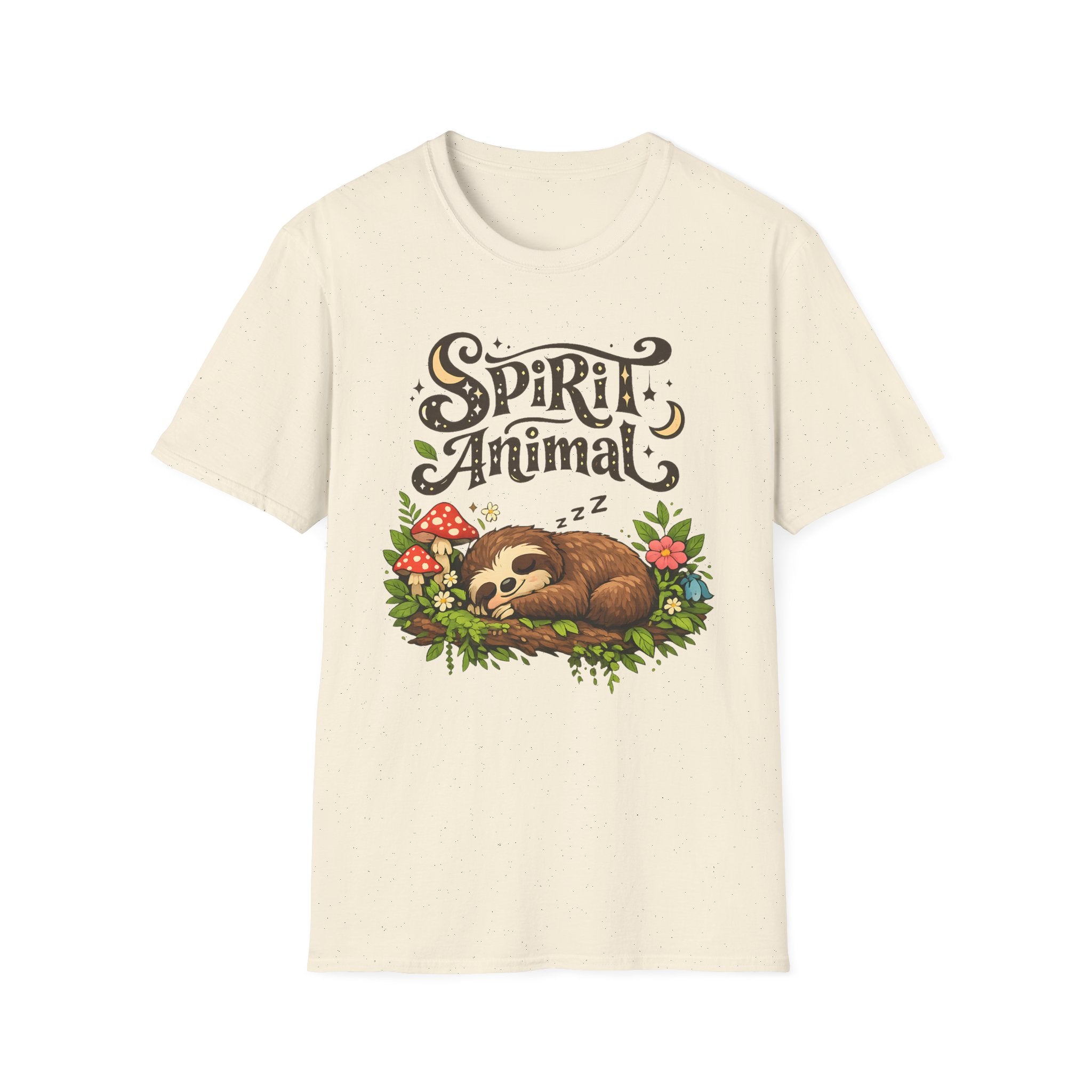 Spirit Animal T-Shirt - Cute Sleeping Sloth Graphic Tee