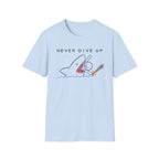 Never Give Up Shark T-Shirt - Gamer Addition