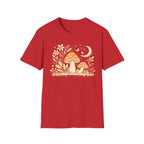 Whimsical Mushroom Moon T-Shirt - Forest Graphic Tee