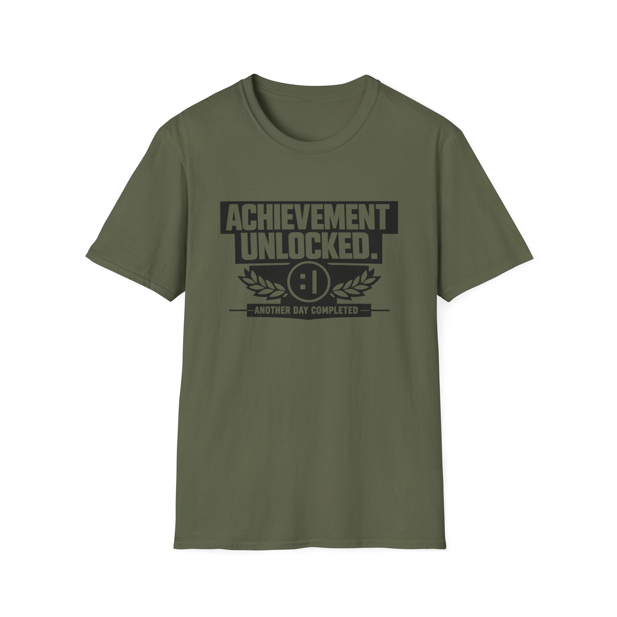 Achievement Unlocked T-Shirt - Gamer Victory Graphic Tee