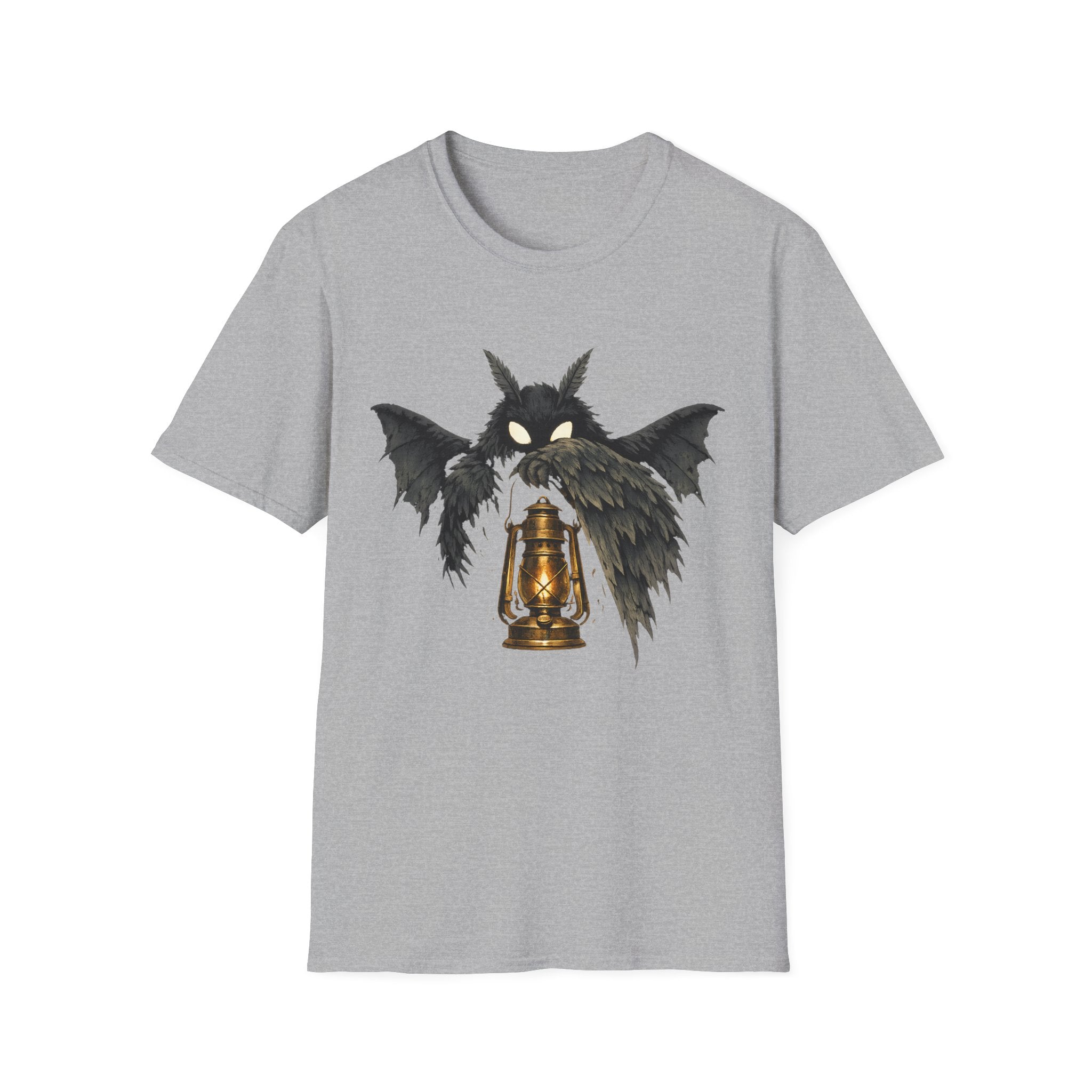 Mothman Glowing Eyes Lantern Gothic Graphic T-Shirt