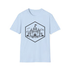 Castle Pixel Art Graphic T-Shirt - Minimal Fairytale Tee