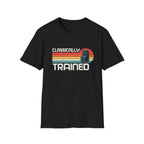 Classically Trained Retro Sunset Arcade T-Shirt - Vintage Pixel Text Gaming Tee