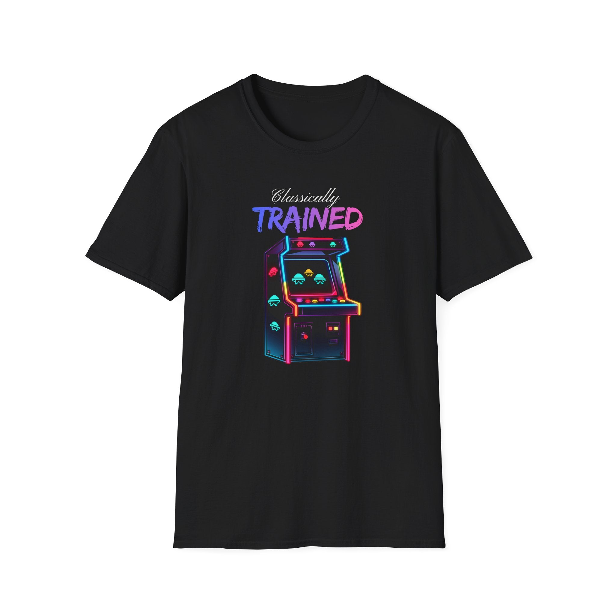 Classically Trained Arcade T-Shirt - Retro Neon Video Game Tee