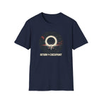 'Return to Checkpoint' T‑Shirt — Retro Space Arcade Graphic Tee