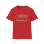 "The Beacons Are Lit" T-Shirt - Overtime Approved Funny Vintage Fantasy Graphic Tee