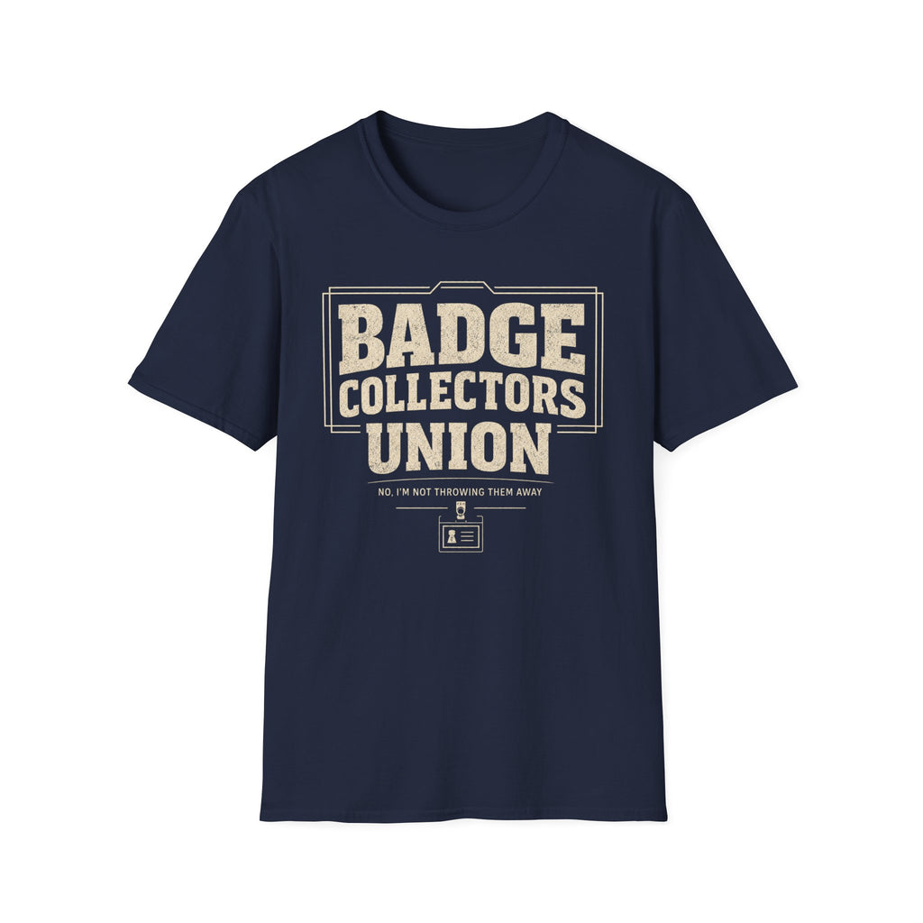 Badge Collectors Union T-Shirt - Vintage Convention Badge Collector Tee