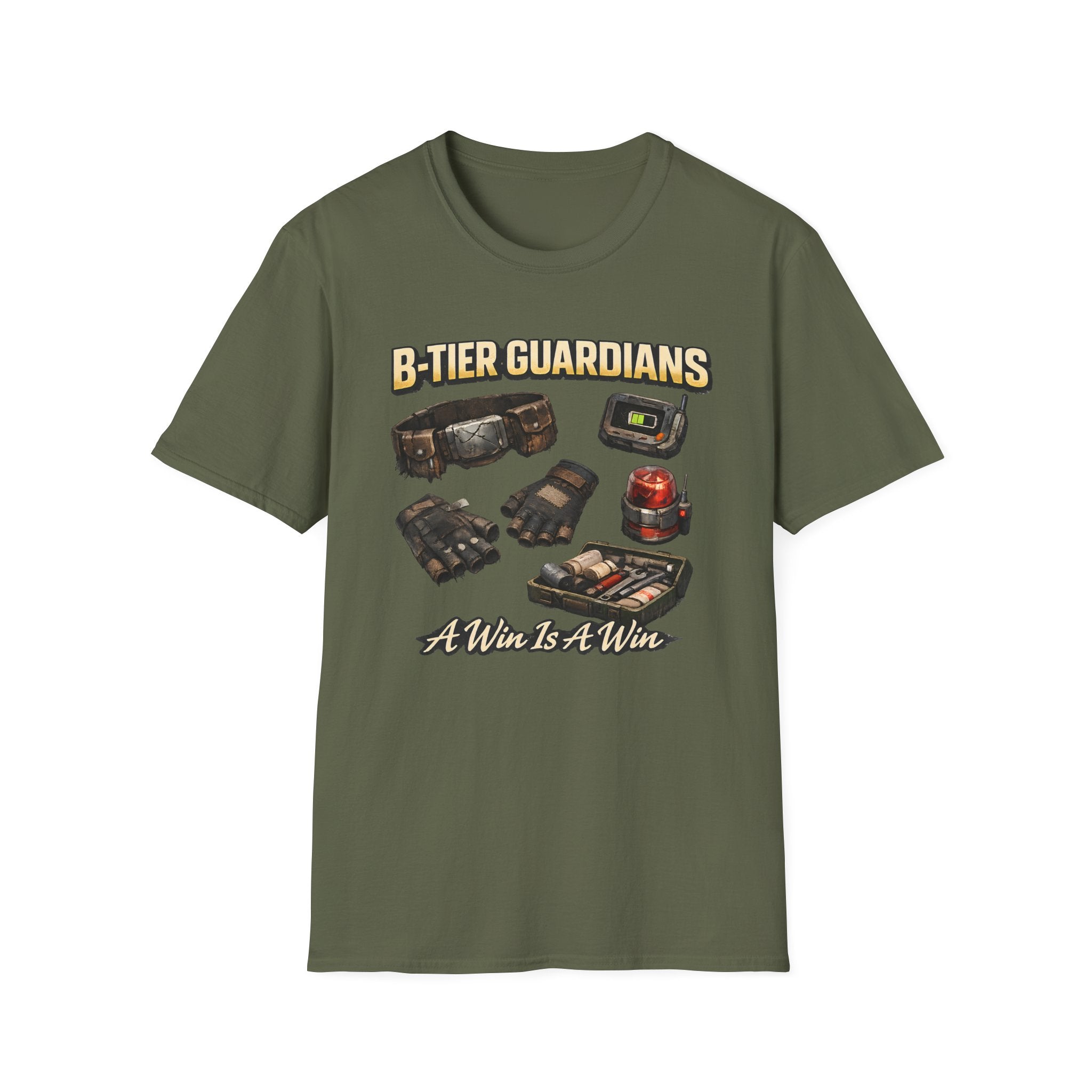 B-Tier Guardians T-Shirt - Funny Gamer Loot & Comic Tee