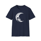 Crescent Skull Moon T-Shirt - Gothic Lunar Graphic Tee