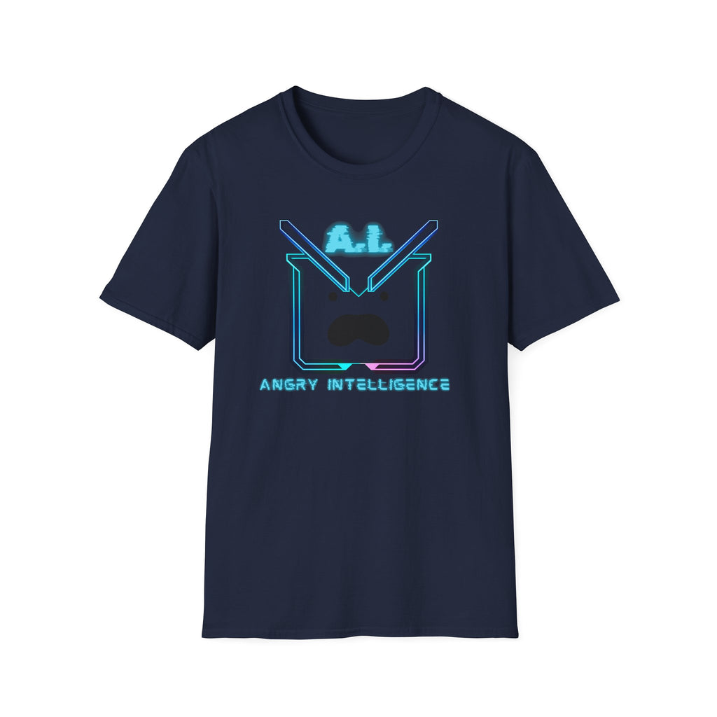 A.I. Angry Intelligence T-Shirt - Retro Neon Tech Graphic Tee