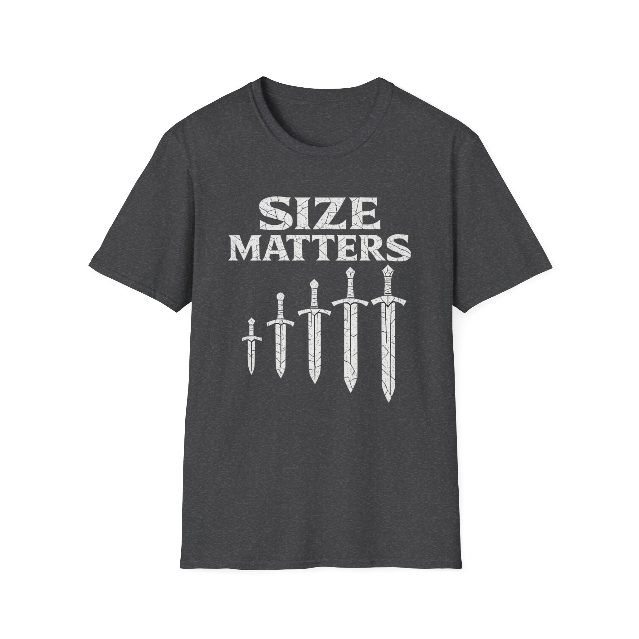 Size Matters Sword Graphic T-Shirt