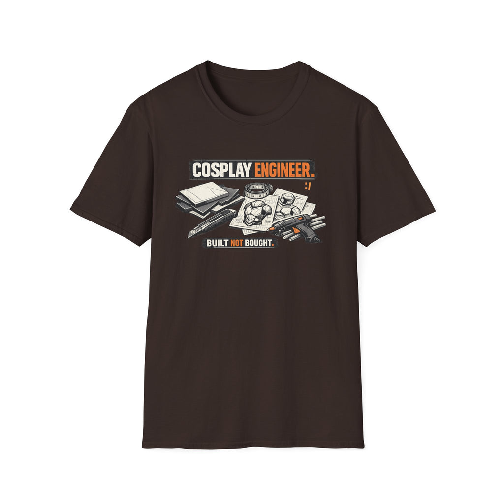 Cosplay Engineer T‑Shirt — "Built Not Bought" Maker Tee