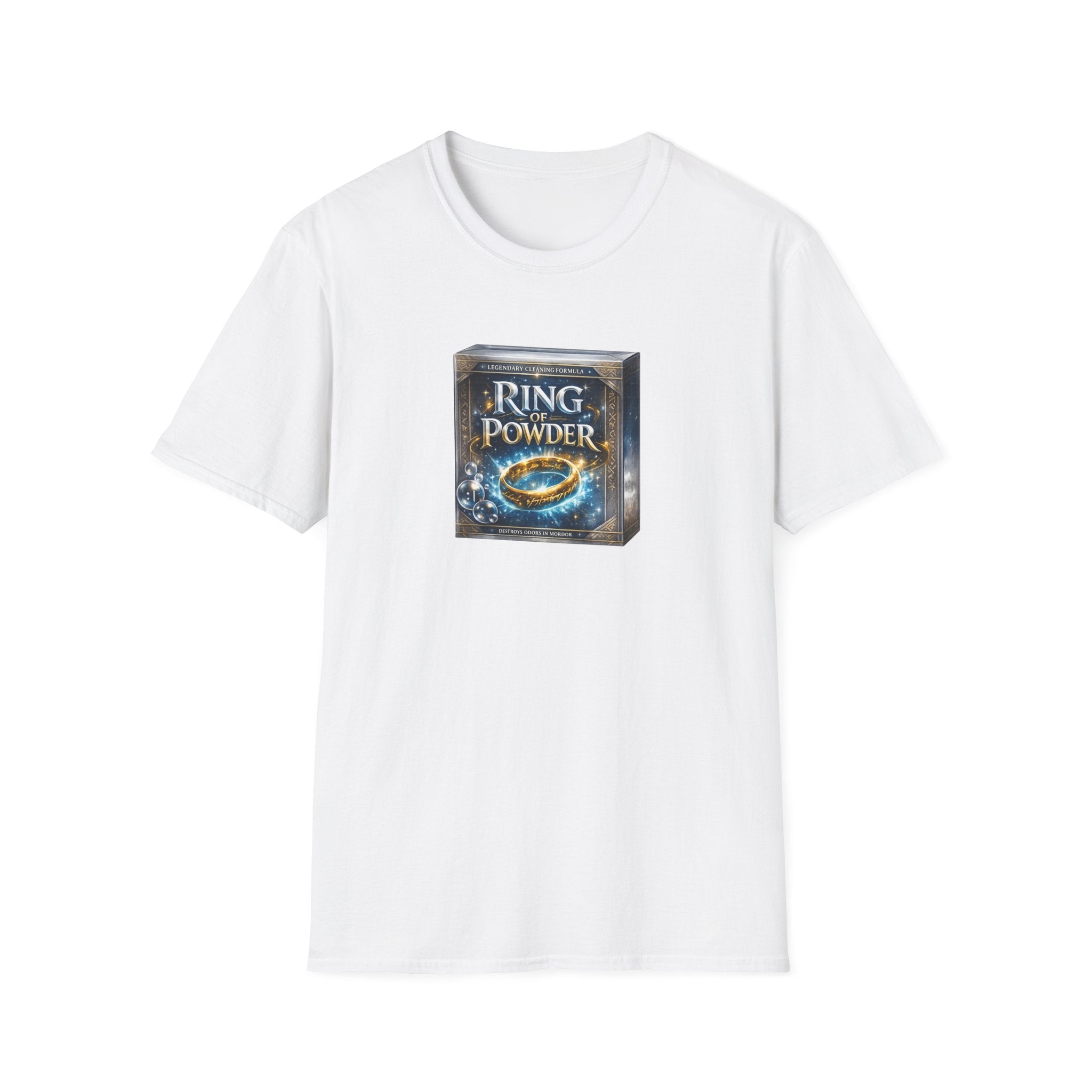 Ring of Powder Laundry Soap Fantasy Parody T-Shirt