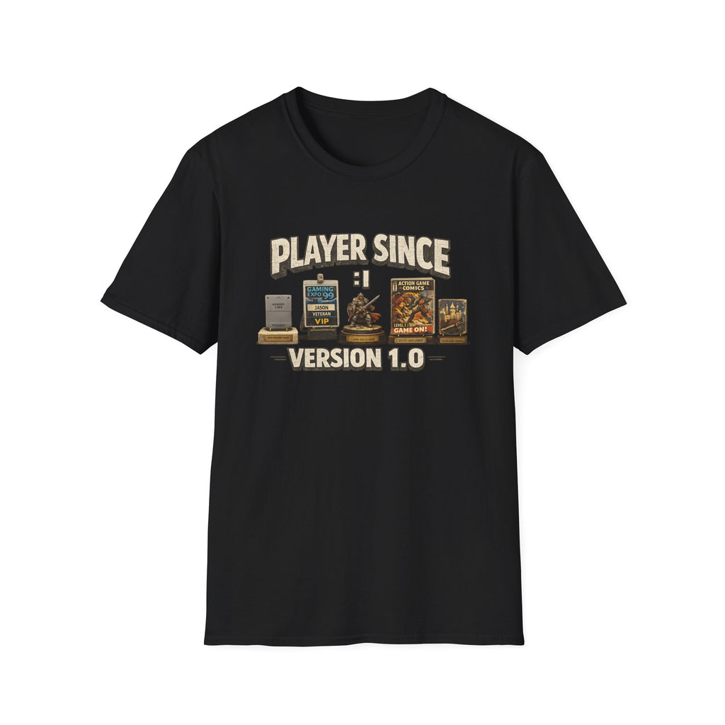 Player Since Version 1.0 T-Shirt — Retro Gamer Tee