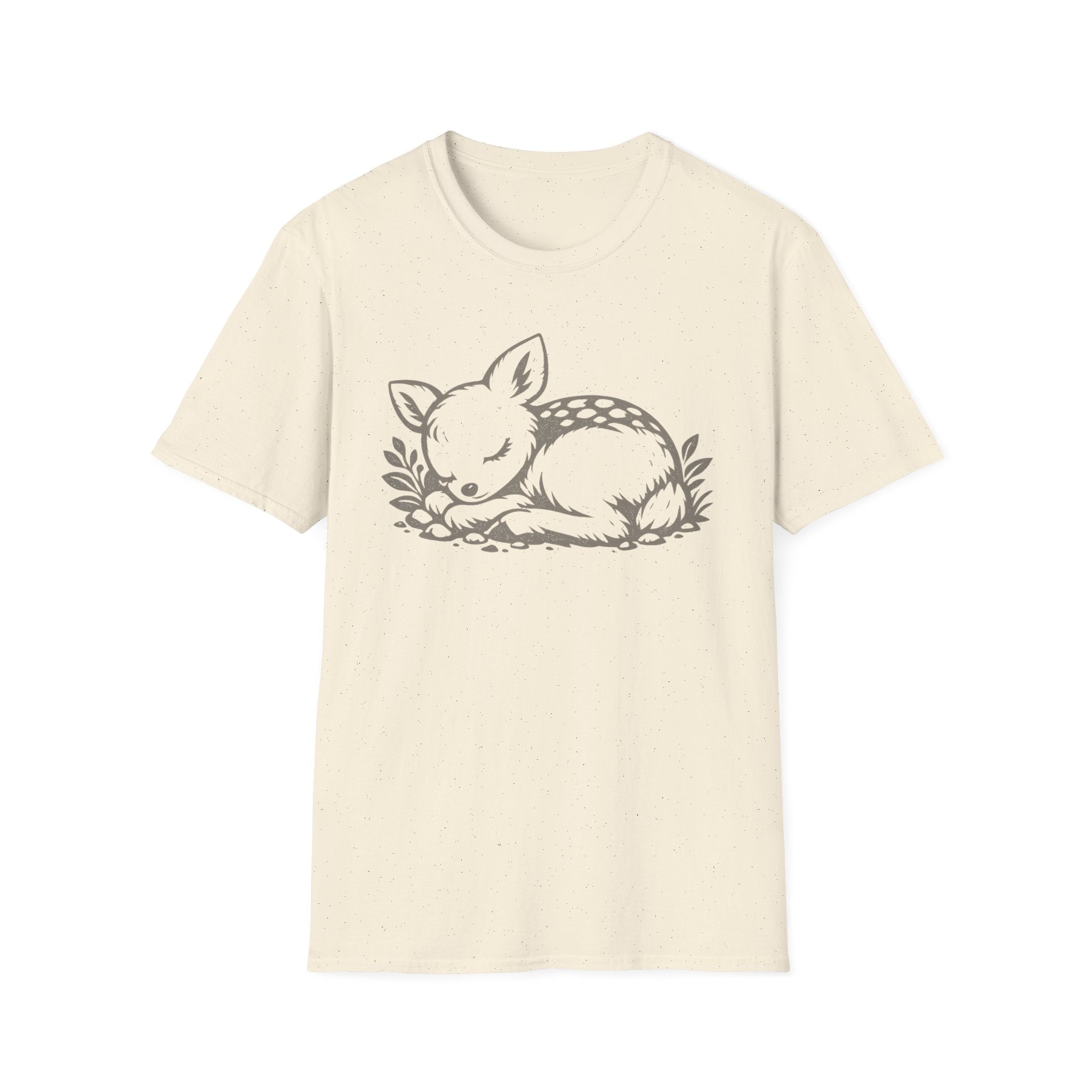 Cute Sleeping Deer Graphic T-Shirt