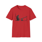 Bigfoot Seesaw T‑Shirt - Humorous Sasquatch Lonely Tee