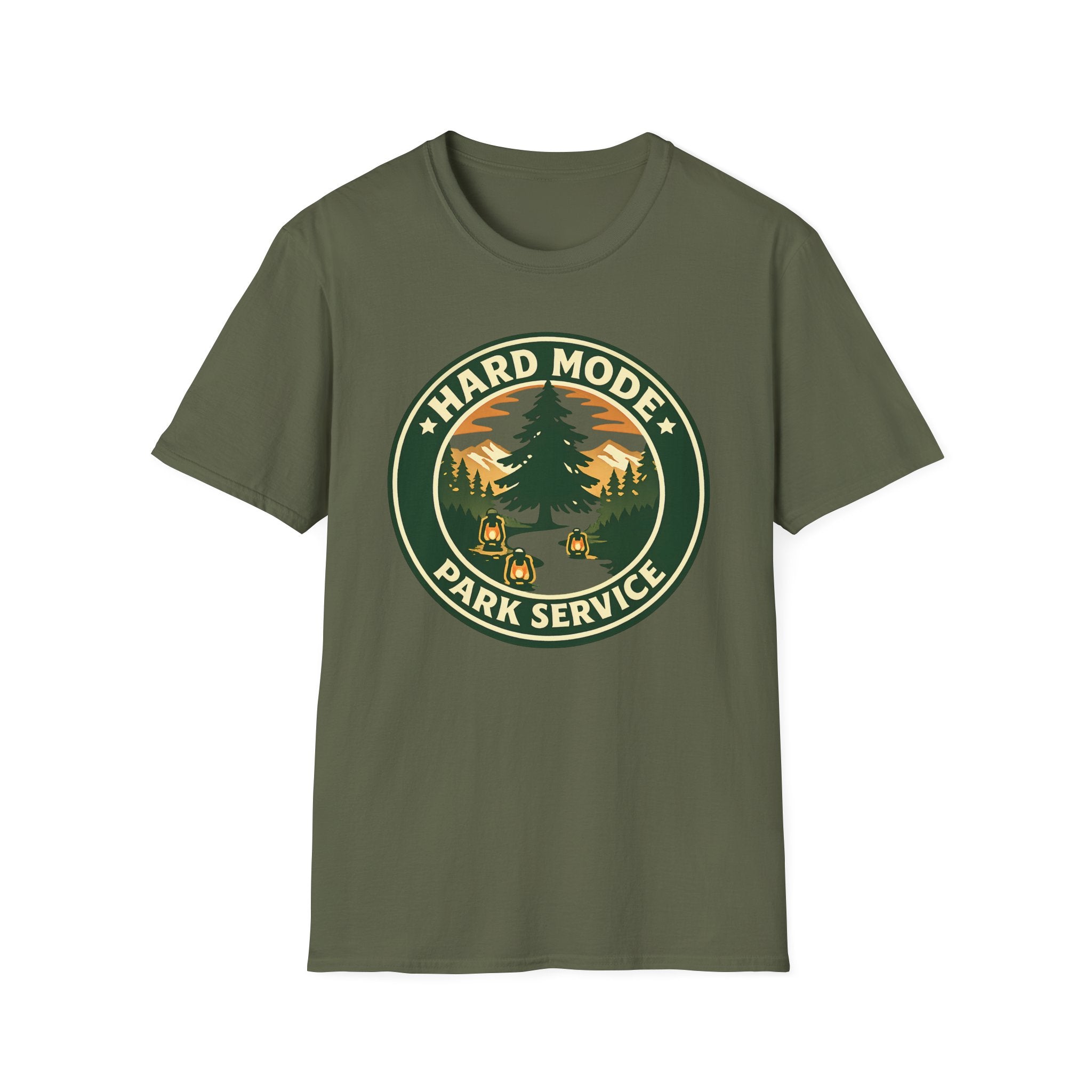 "Hard Mode Park Service" T-Shirt - Bold Graphic Tee