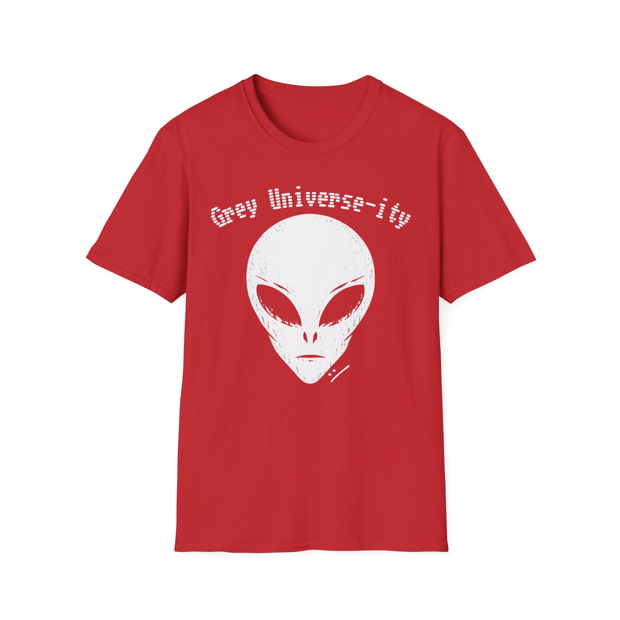 Alien Graphic T-Shirt — “Grey Universe-ity” Retro UFO Tee