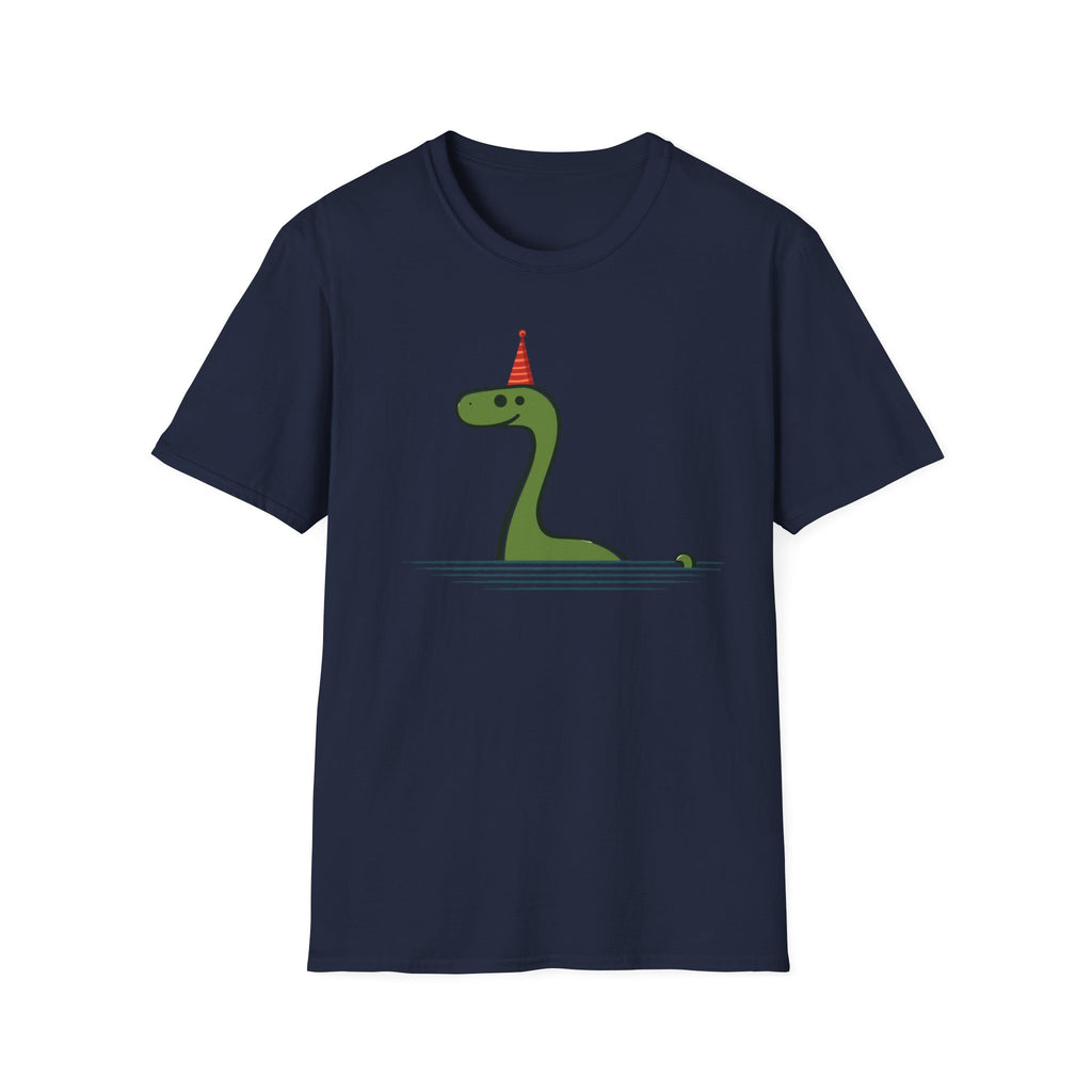 Party Nessie T-Shirt - Cute Loch Monster with Birthday Hat