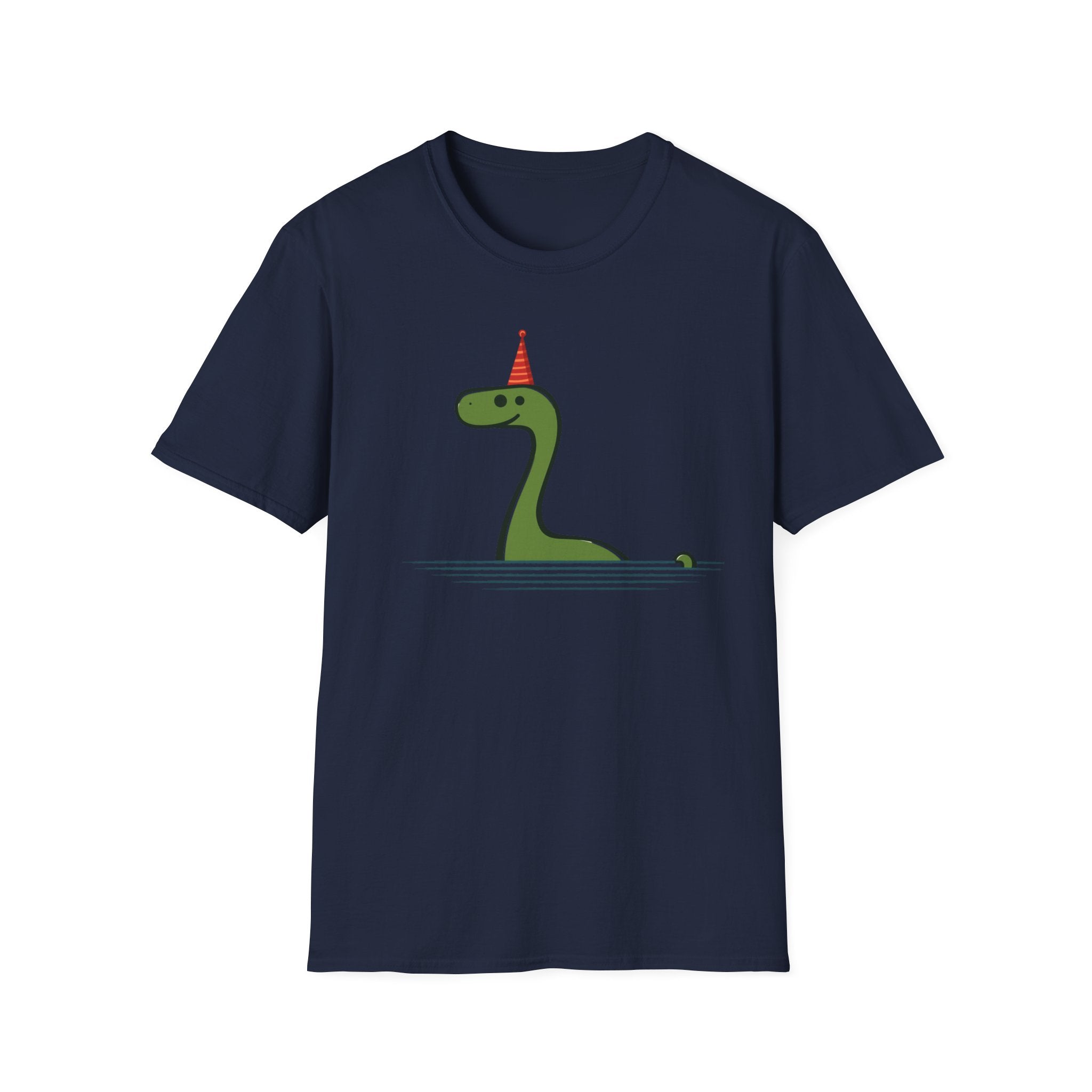 Party Nessie T-Shirt - Cute Loch Monster with Birthday Hat