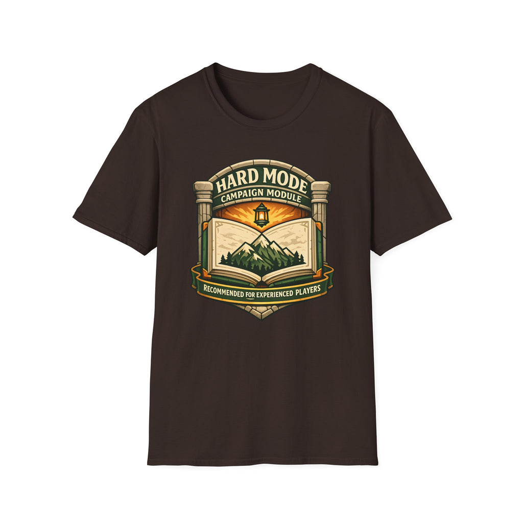 Hard Mode Campaign Module T-Shirt - RPG Adventure Graphic Tee