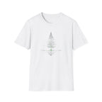 Minimal Pine Tree T-Shirt — Reflection Silhouette Tee