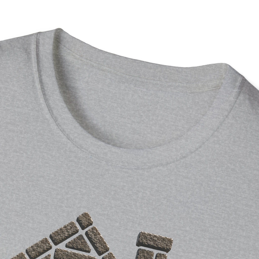 Stone Tavern Cottage T‑Shirt — Cozy Stone Pub Illustration Tee