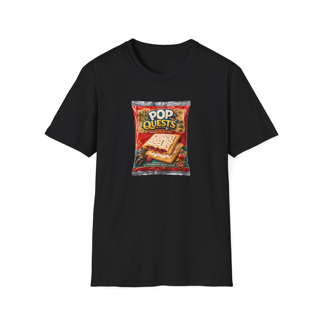 Pop Quests Pastry Snack - Retro Parody Graphic T-Shirt