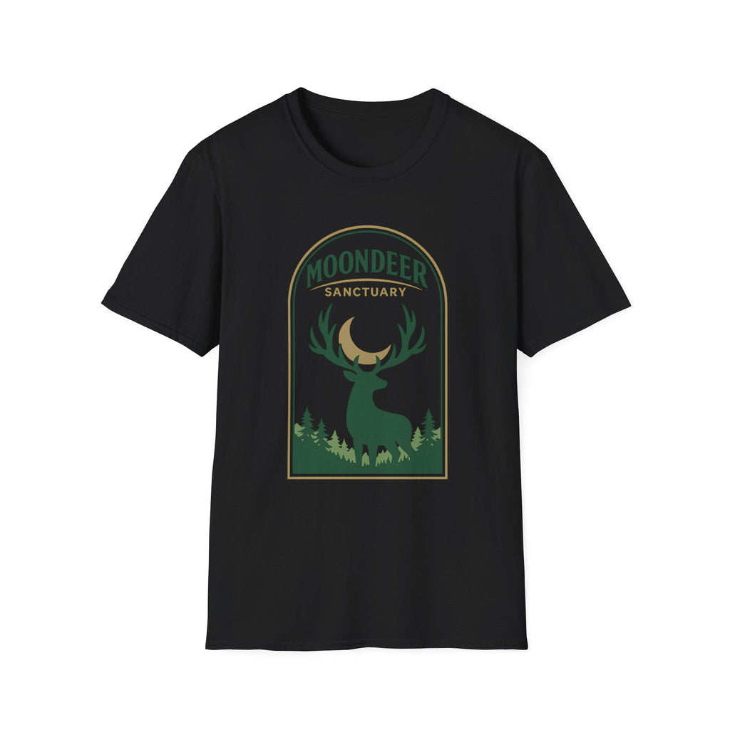 Moondeer Sanctuary T-Shirt - Nature Deer Graphic Tee