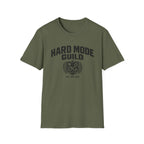 Hard Mode Guild T-Shirt — Gamer Crew Tee with Crest