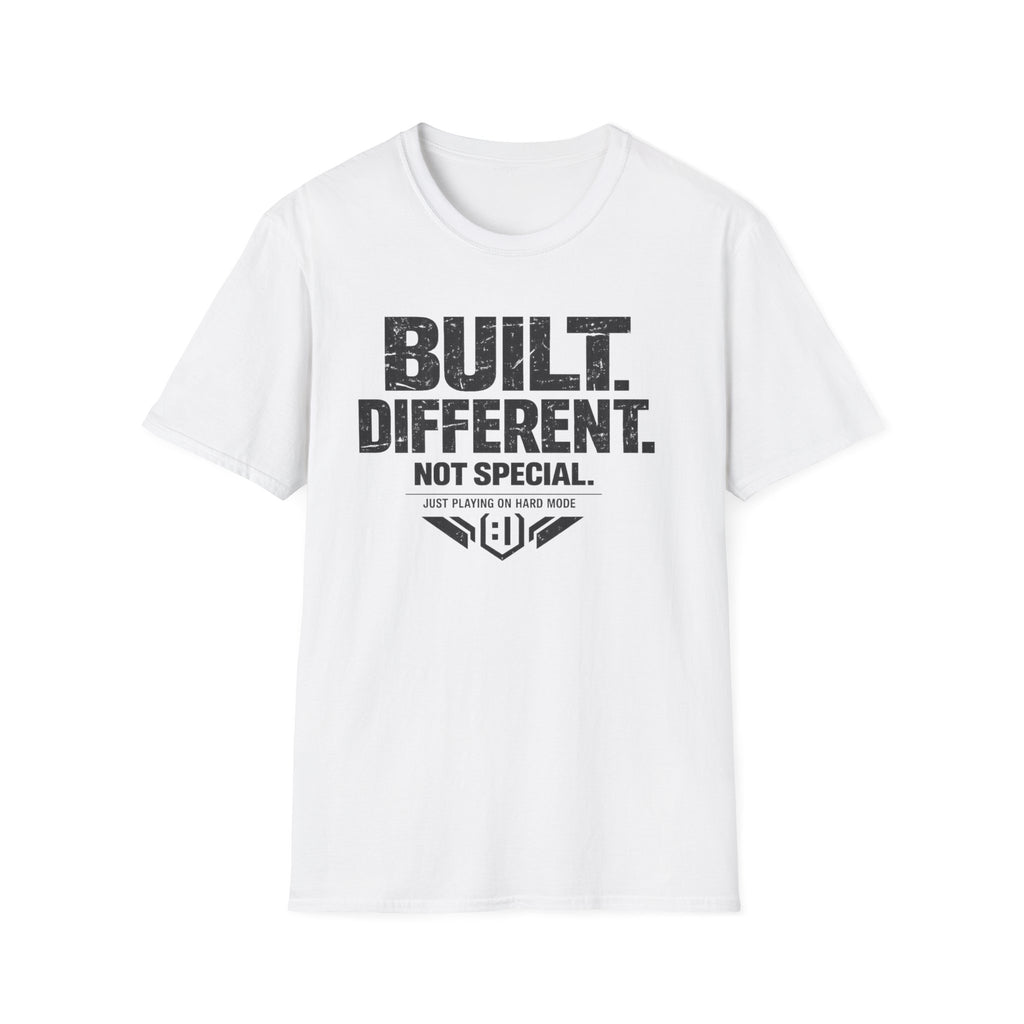 Built Different T‑Shirt - Graphic Tee for Confident, Humorous Style