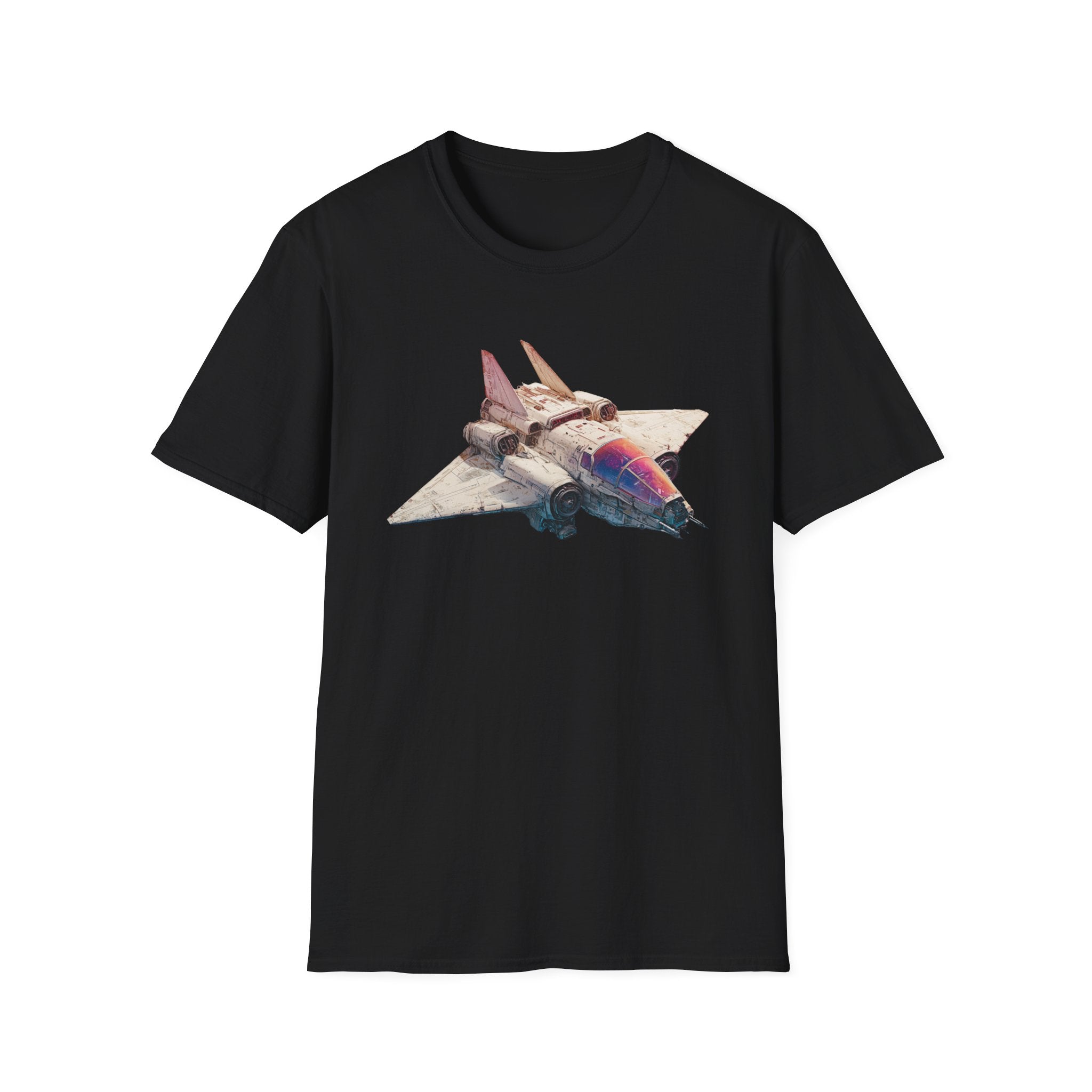 Space Bomber Graphic T‑Shirt - Vintage Rocketship Tee