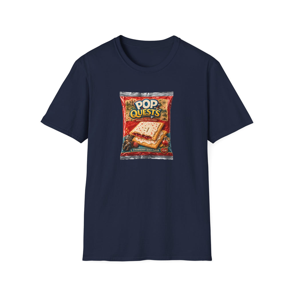 Pop Quests Pastry Snack - Retro Parody Graphic T-Shirt